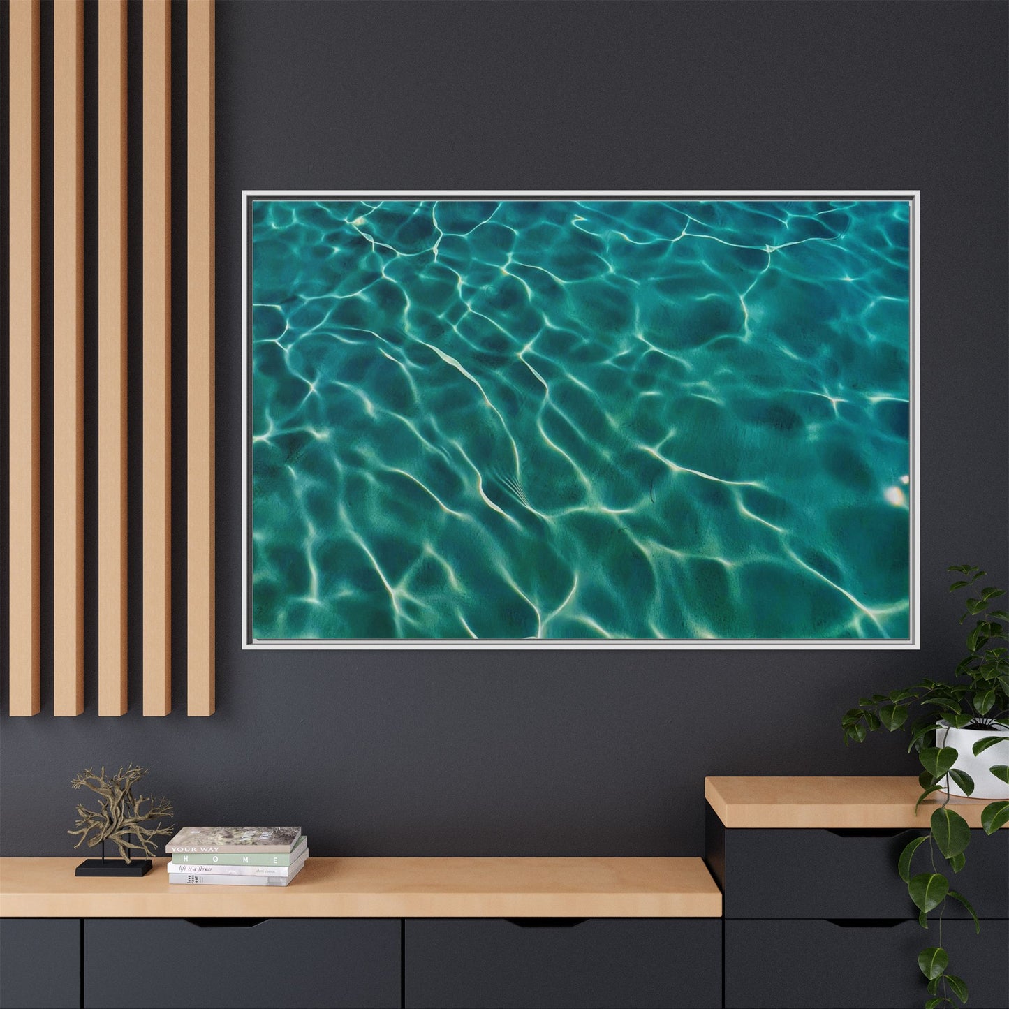 Tranquil Waters Framed Canvas Art