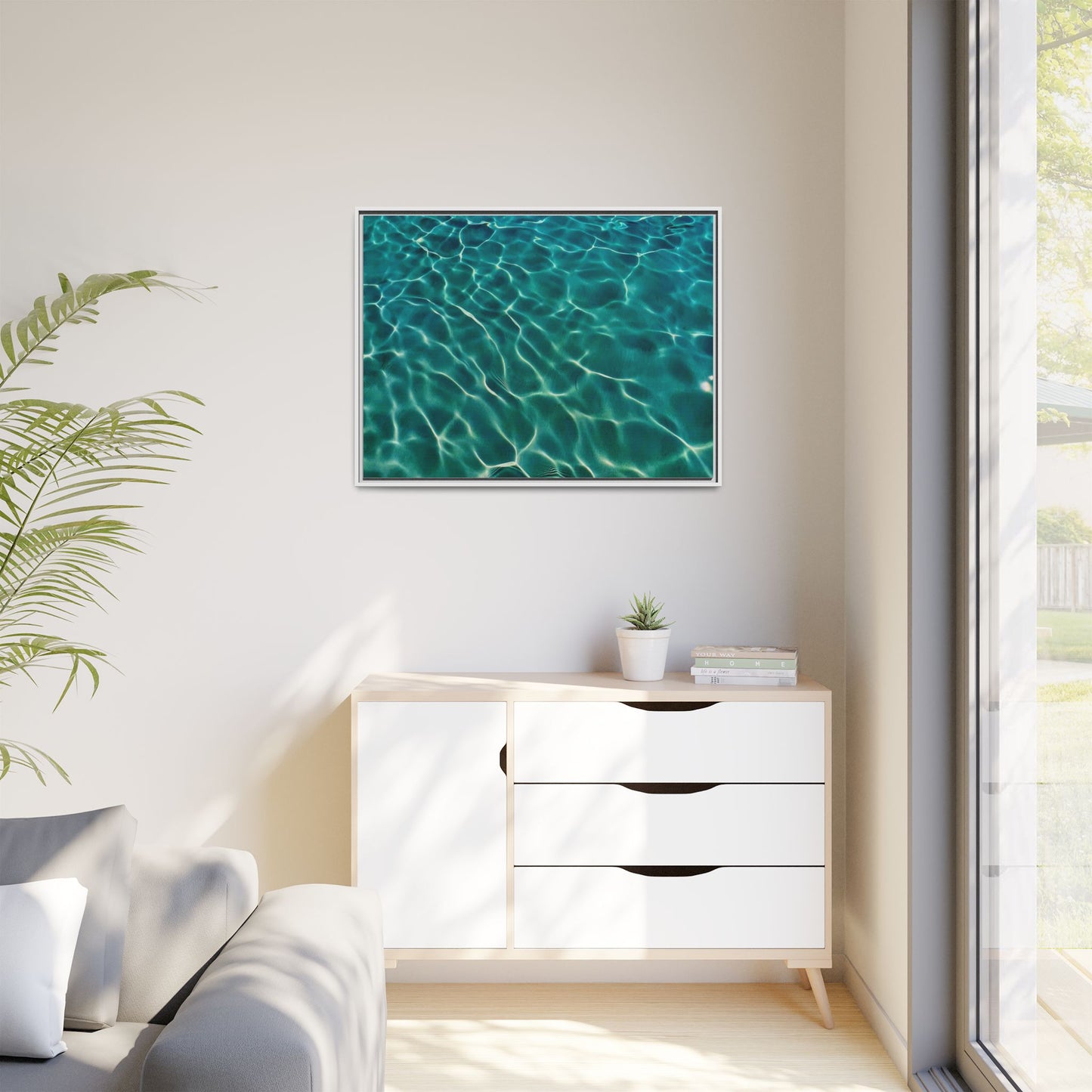 Tranquil Waters Framed Canvas Art