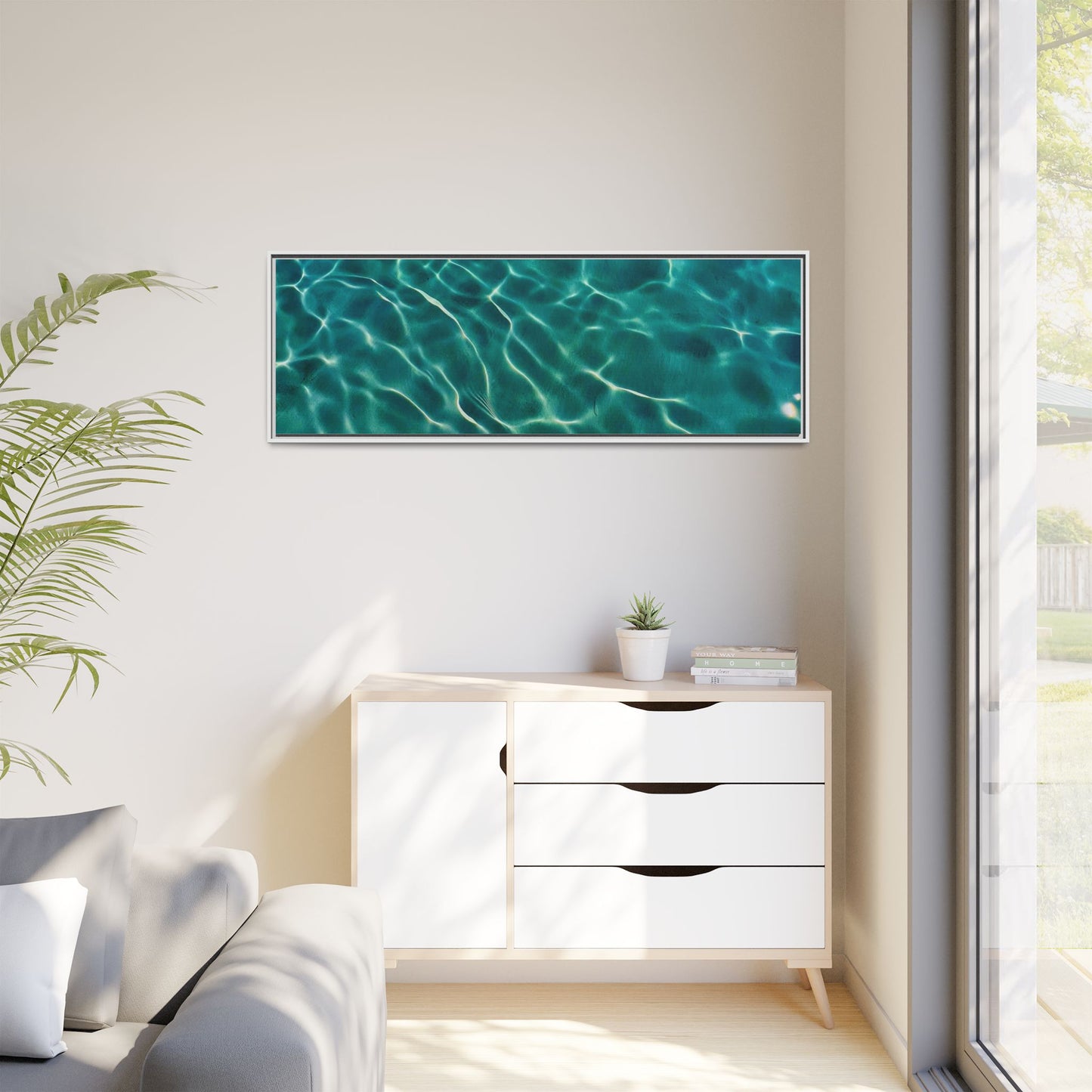 Tranquil Waters Framed Canvas Art