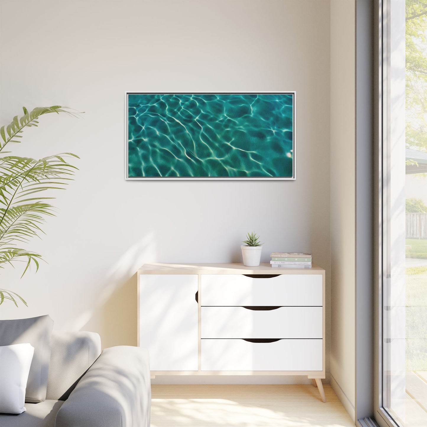 Tranquil Waters Framed Canvas Art