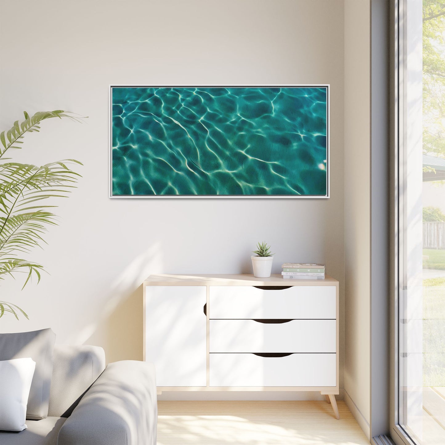 Tranquil Waters Framed Canvas Art