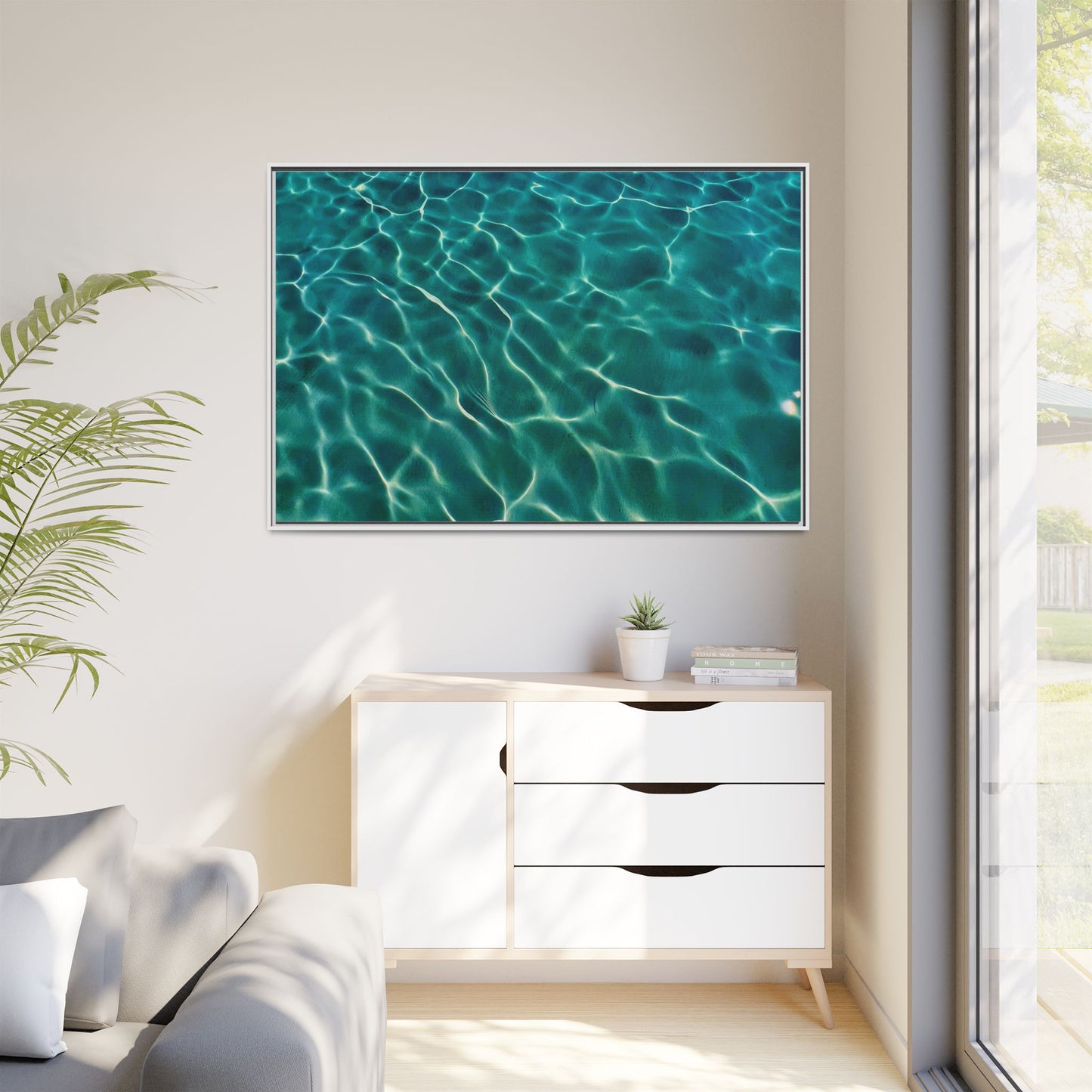 Tranquil Waters Framed Canvas Art