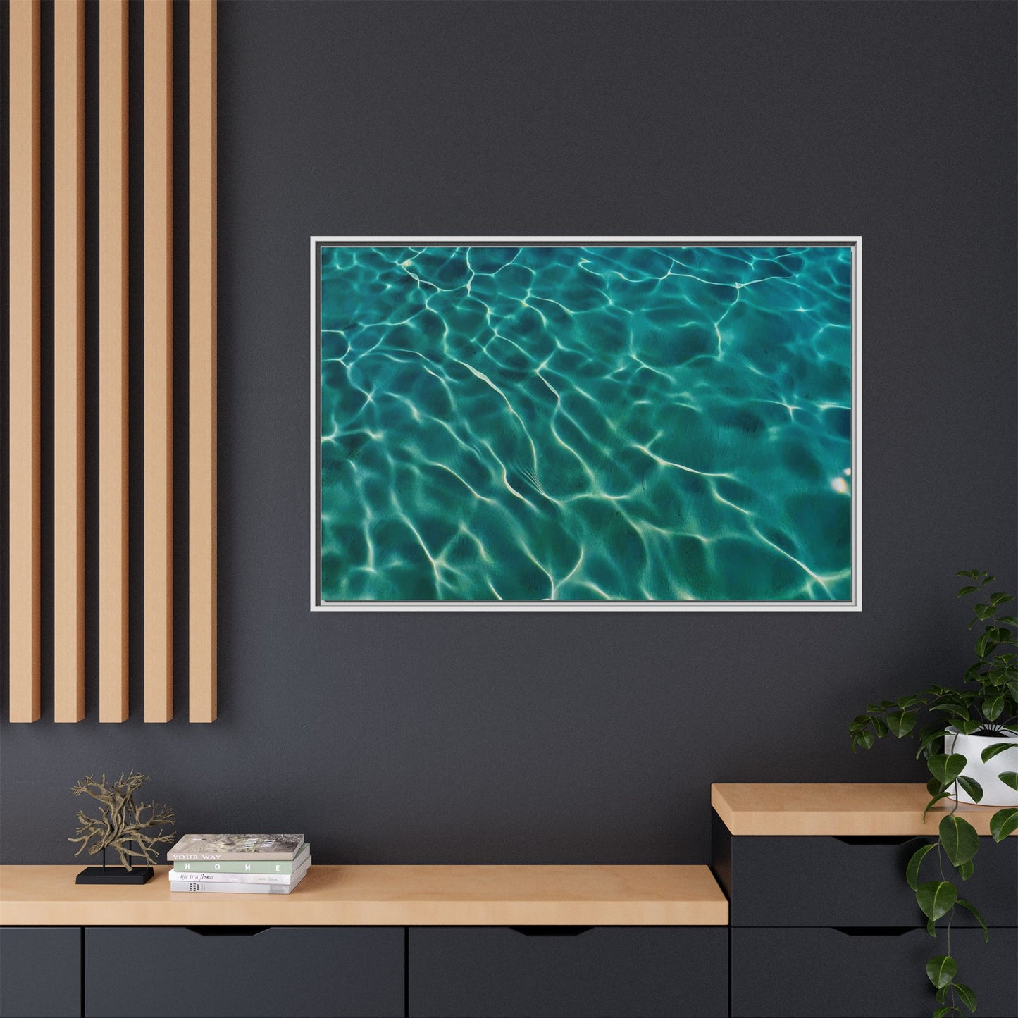 Tranquil Waters Framed Canvas Art