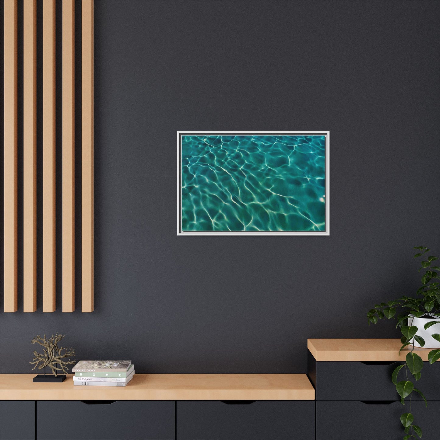 Tranquil Waters Framed Canvas Art