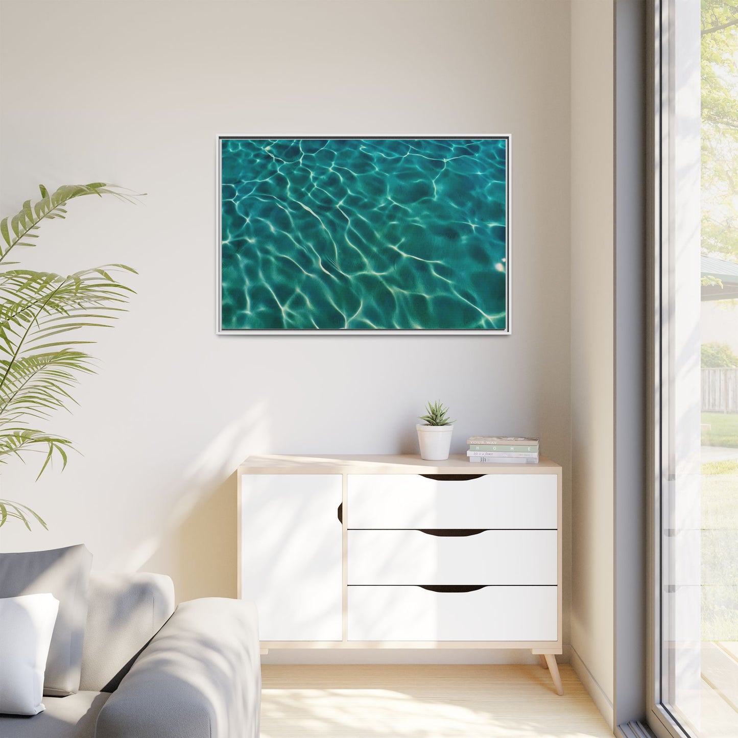 Tranquil Waters Framed Canvas Art