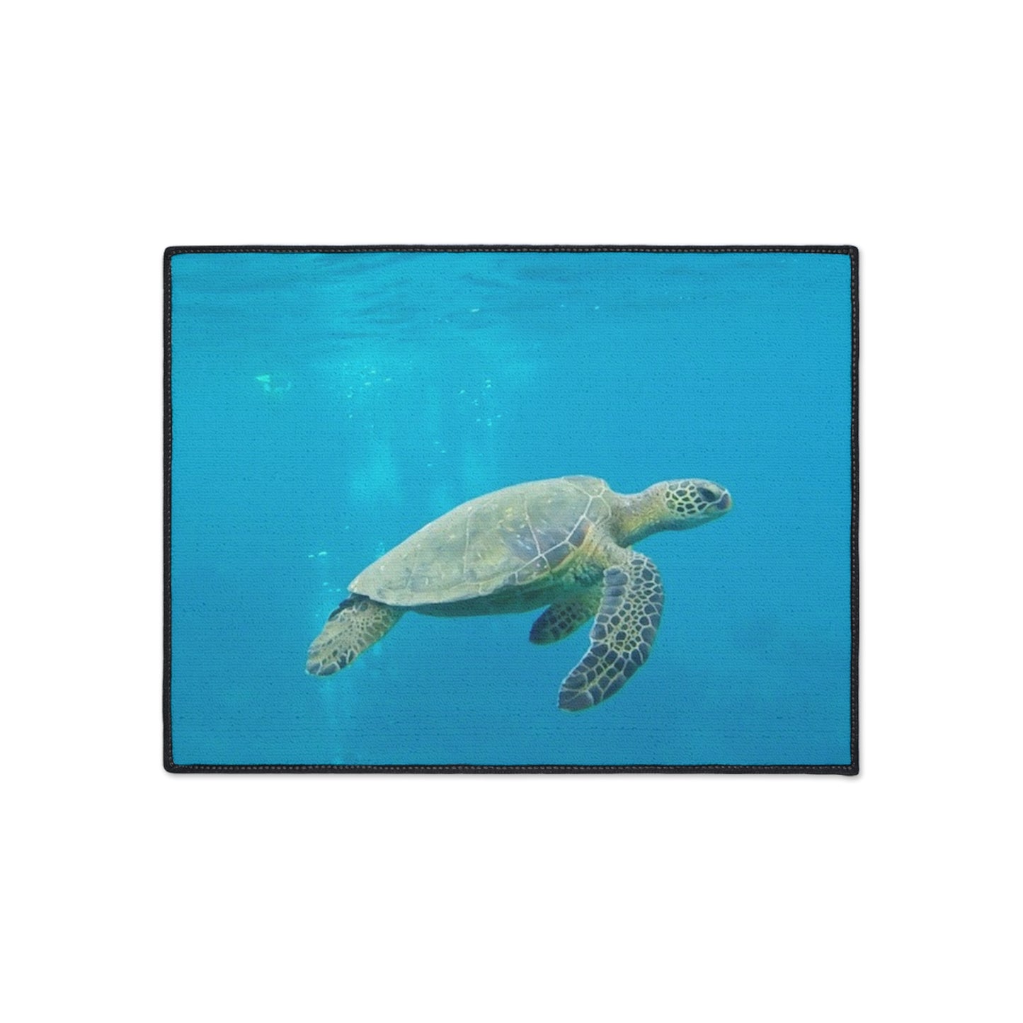 Ocean Turtle Heavy Duty Floor Mat | Indoor/Outdoor Use, Kitchen, Bathroom, Entryway, Beach Decor, Eco-Friendly