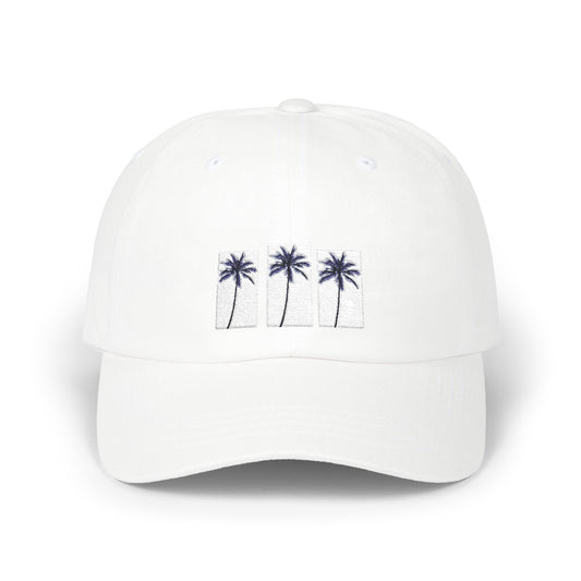 Classic Palm Tree Dad Cap | Relaxed Beach Vibe Hat, Summer Accessory, Gift for Dad, Vacation Must-Have, Adjustable Cap
