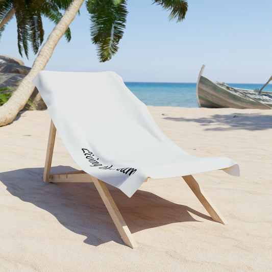 Living the Dream Beach Towel, Summer Towel, Poolside Accessory, Beach Lover Gift, Travel Essential, Relaxation Towel